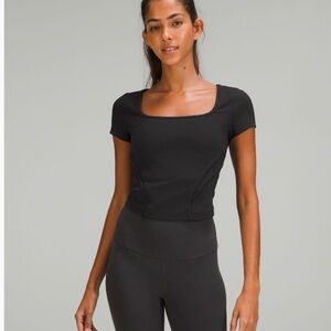 lululemon Square Neck Nulu Mesh Shirt